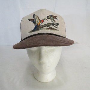 Leisure Time Vintage Corduroy Duck Print Snapback
